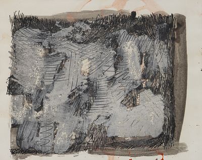 Miguel Berrocal 1933 Algaidas - 2006 Antequera - Untitled - (1961) Gouache/paper. 37 x 46 cm 