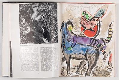 Marc Chagall 1887 Witebsk - 1985 St. Paul de Vence - "La Vache bleue" - (1967) Color 