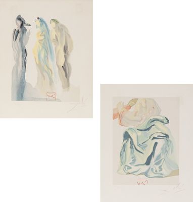 Salvador Dal&iacute; 1904 Figueras - 1989 Figueras - "La Divina Commedia Heaven Canto 29" - (1960) 