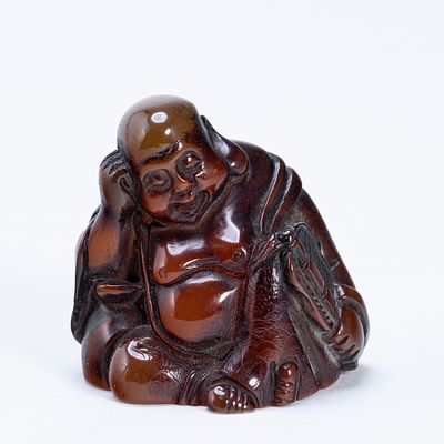 Kleiner sitzender ruhender HuPo-Buddha. Small seated HuPo Buddha China, probably 20th century. 