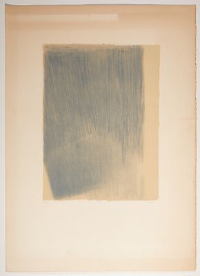 Geneviève Asse 1923 Vannes - 2021 Paris - Asse Blue - Color lithograph/paper. 5/100. 44 x 33 cm 