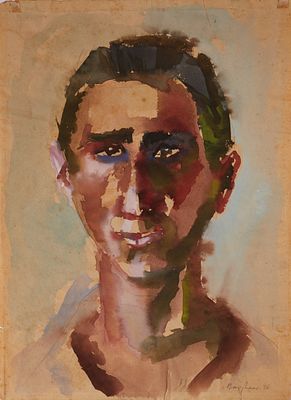Eduard Bargheer 1901 Hamburg - 1979 Hamburg - Portrait of a Young Man - (1946) 