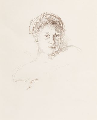 Max Beckmann 1884 Leipzig - 1950 New York - "Portrait of Minna Beckmann-Tube" - 