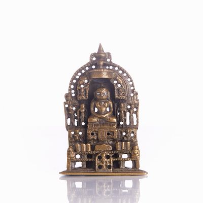 Jain Altar of Tirthankara Mallinatha with Silver Inlays India, probably 12th century, 1134. 