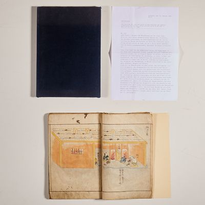 Manuscript Book: Kinzan-Emaki - In the Gold Mines of Sado. Japan, 18th century orlater. 