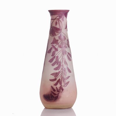 Large Vase - Wisteria Branches. Émile Charles Gallé, Nancy 1920 - 1925. Large Vase - Wisteria 