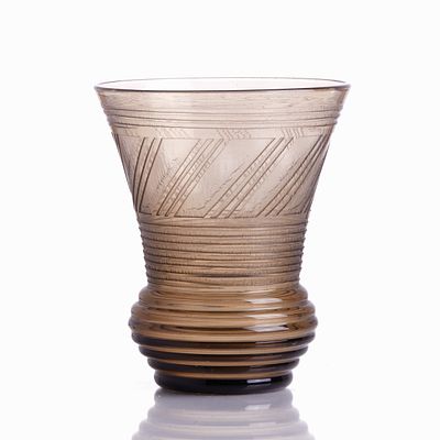 Beaker Vase. Daum Frères & Cie, Verreries de Nancy 1930s. Beaker Vase Daum Frères &amp; Cie 