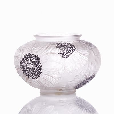 Dahlias Vase - René Lalique, Wingen-sur-Moder before 1925. Dahlias Vase - René Lalique René 