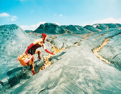 Thomas Brenner 1961 Wiedenbr&uuml;ck - "Bread and Games VII" - (2004) C-Print/paper. 11/50. 23 x 29 