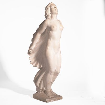 Max Alfred Brumme 1891 Leipzig - 1967 Braunschweig - Titanic - Plaster. H. 172 cm. Signed on 