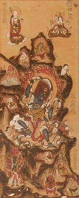 Japanese Painting with Zao Gongen Deity Motif Japan, 19th century. Paper, ink painting. 