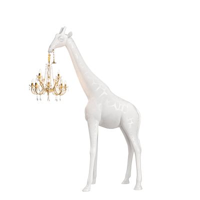 Floor lamp Giraffe in Love M White Indoor - Marcantonio Malerba, Qeeboo. Floor lamp Giraffe in 