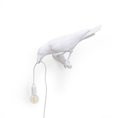 Wall Lamp Bird White Looking Left - Marcantonio Malerba, Seletti. Wall lamp Bird White Looking 
