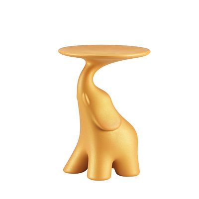 Pako Glittered Mango Side Table - Stefano Giovannoni, Qeeboo. Pako Glittered Mango Side Table - 