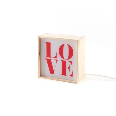 Wall/Table Lamp Lighthink Box Love - Badini Createam, Seletti. Wall/Table Lamp Lighthink Box 