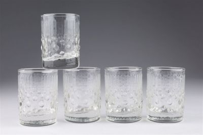 Set of 5 Iittala Tapio Wirkkala Mesi Shot Glasses. 2.5 inches H x 1.75 W. Condition: Although 