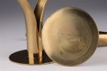 Pair MCM Ivar Bjork Istad Sweden Lily Candlesticks. Pair Mid Century Modern Ivar Bjork for Istad Image - 3