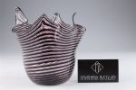 Murano Ribbon Handkerchief Venetian Art Glass Vase. Mid Century Murano Ribbon Handkerchief Image - 5