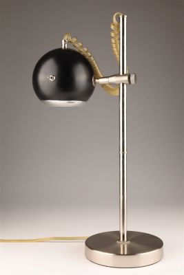 Adjustable MCM Atomic Style Eyeball Lamp. 19 inches H x 9 W. Condition: Although care is taken 