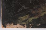 MCM Brutalist Impasto Painting Signed Bellerose 69, Horse and Rider in a landscape. 12 inches H Image - 4