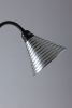1960s Retro MCM Floor Lamp Ribbed Conic Shade. 1960s Retro Mid Century Modern Floor Lamp with Image - 1