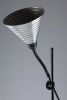 1960s Retro MCM Floor Lamp Ribbed Conic Shade. 1960s Retro Mid Century Modern Floor Lamp with Image - 4