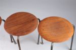 MCM Denmark Dot Stools Arne Jacobson Fritz Hansen. 3 Mid Century Modern Denmark Stackable Dot Image - 3