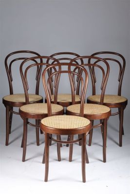 Set Six ZPM Radomsko Poland Bentwood Chairs. Set Six ZPM Radomsko Poland Bentwood Thonet Style 