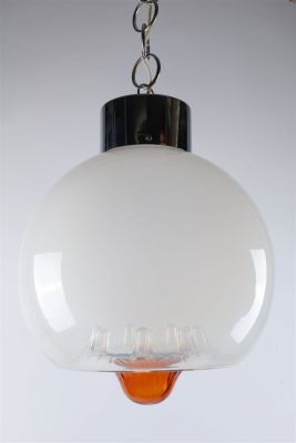 1960s Carlo Nason Mazzega Murano Pendant Light. 1960s Carlo Nason Mazzega Murano Glass Pendant 