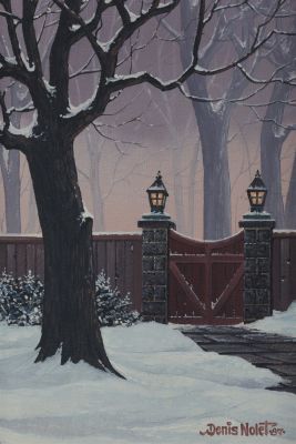 Denis Nolet 87 Oil on Canvas Painting, Access. Denis Nolet (Canadian, b. 1962) Oil on Canvas 