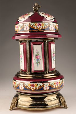 Vintage Reuge Music Box Carousel / Made in Italy. Vintage Reuge Music Box Cigarette / Lipstick 