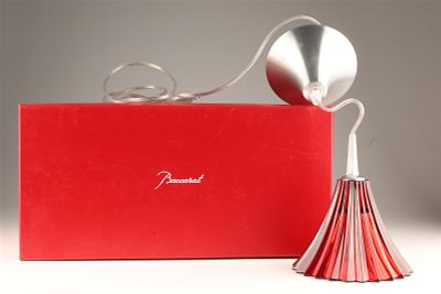 Baccarat Mille Nuits Red Crystal Pendant Light 2. Baccarat Mille Nuits Red Crystal Pendant 