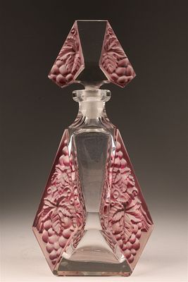 Art Deco Glass Decanter C.1930 Heinrich Hoffmann. Art Deco Glass Decanter C.1930 by Heinrich 