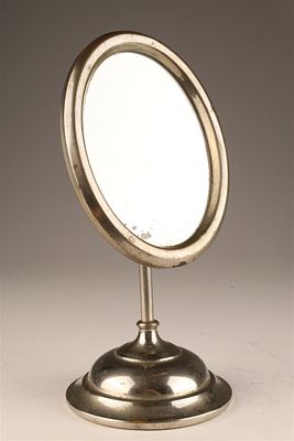 Art Deco 1920 Portable Adjustable Shaving Mirror. Art Deco 1920 Portable Adjustable Nickel 