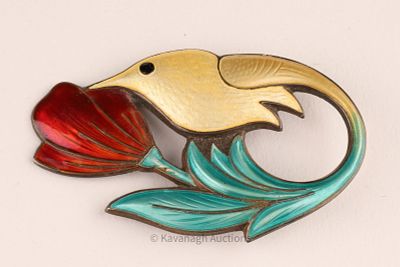 David Andersen Norway Sterling Hummingbird Brooch. David Andersen Norway Sterling Silver 