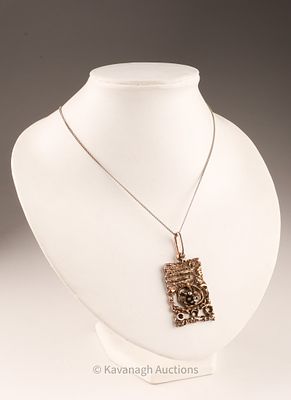 Mid Century Modern Modernist Brutalist Finland Bronze Pendant by Owe Johansson. Mid Century 
