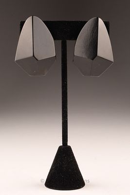 Monies Denmark Gerda Lynggaard Black Geometric Earrings. Monies Denmark Gerda Lynggaard 