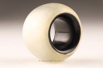Monies Denmark Acrylic Wood Ball Ring. Monies Denmark ball shaped ring of brushed acrylic set 