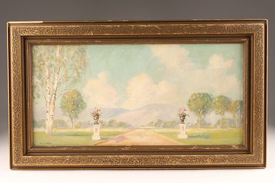 Robert Henry Lindsay (Canadian, 1868-1938) Landscape Oil Painting. Signed lower left, Frame 