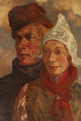 Louise Henriette von Martens (Stuttgart 1828 - 1894) Portrait Oil Painting. Louise Henriette von 