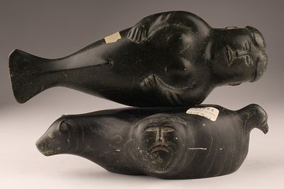 JOSEPHIE KOKSEAK (1933-), E6-271, Broughton Island Sedna with Seal (Transformation) Inuit 