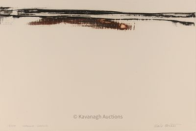 Claire Lemaitre (b. 1942), Grand Caouis, Limited Edition Etching (18/50). Minimalist abstract 