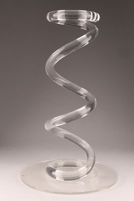 Mid Century Hollywood Regency Dorothy Thorpe Lucite Umbrella Stand. Measuring 20 inches H x 12 W.