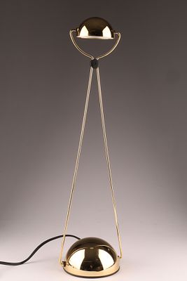 1980s Gold Tone Modernist Meridiana Paolo Piva Cevoli Lamp. 20.5 inches H x 6 W.