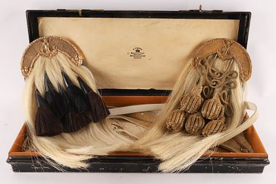 Lot of Antique Montreal WWI Era Scottish Sporrans for Black Watch. Lot of Two Antique Montreal 