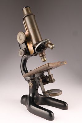 19th C Antique Bausch and Lomb Optical Co. Microscope NY. 19th C Antique Bausch and Lomb Optical 