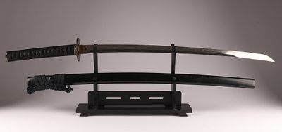 Edo period Japanese Samurai Long Katana. Edo period (1603-1868) Japanese samurai dark long 