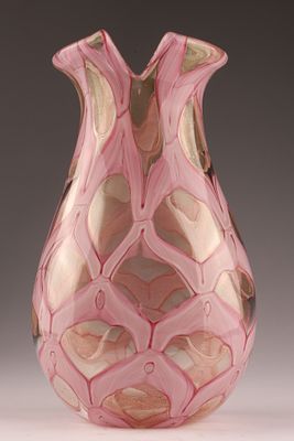 BAROVIER & TOSO Unique Pezzi Unici Glass Vase, Pink Diamond. This Barovier &amp; Toso vase is a 