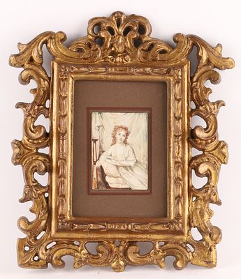 De Mons (French, active c.1780–1815), Portrait Miniature of Mme de Saint-Aubin . A finely 