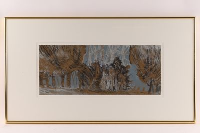 Andre Bergeron (Canadian, b. 1937) Lithograph on Rag Paper Signed La Nuit. Andre Bergeron 